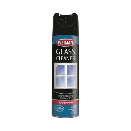Weiman Foam Glass Cleaner, Unscented, Aerosol Can, 6 PK 10CT